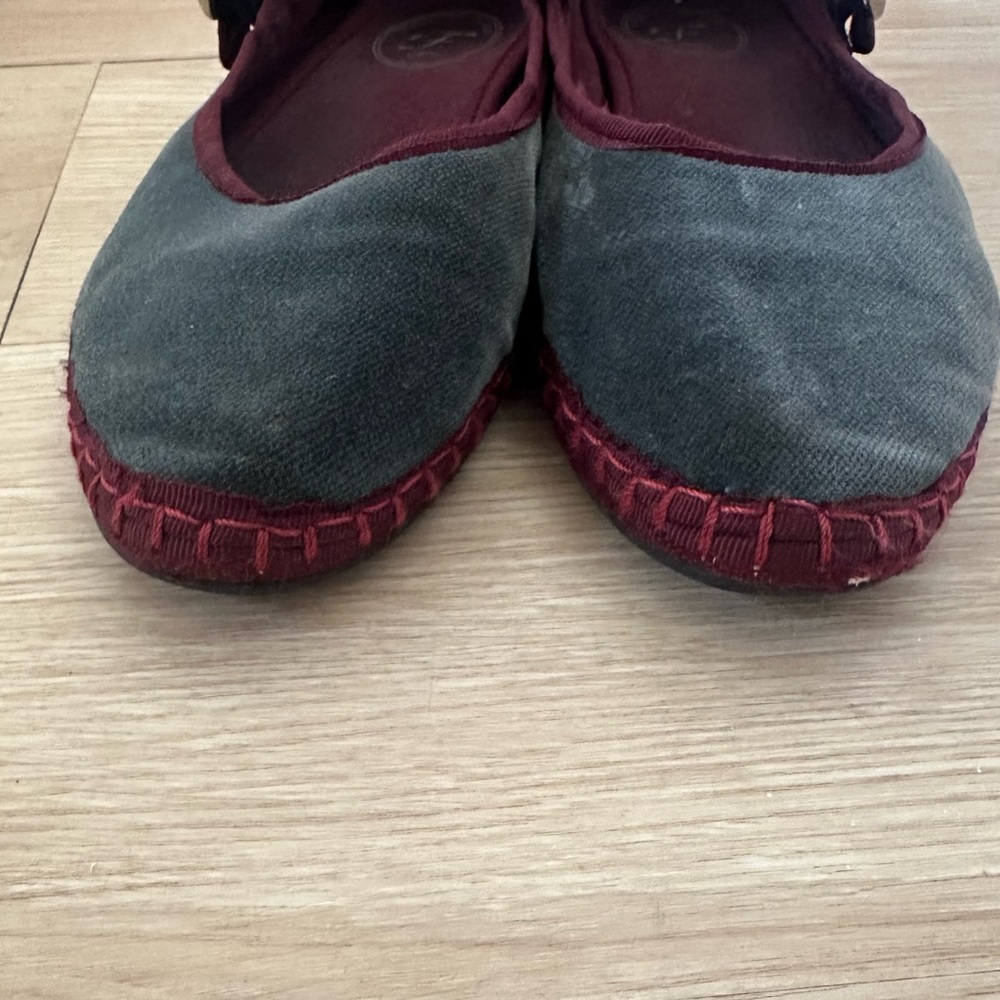 Flabelus velvet Mary Jane flats - Picture 3 of 5